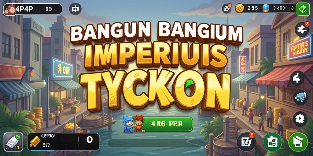 Screenshot gameplay 4P4P dengan aksi bisnis yang menarik.