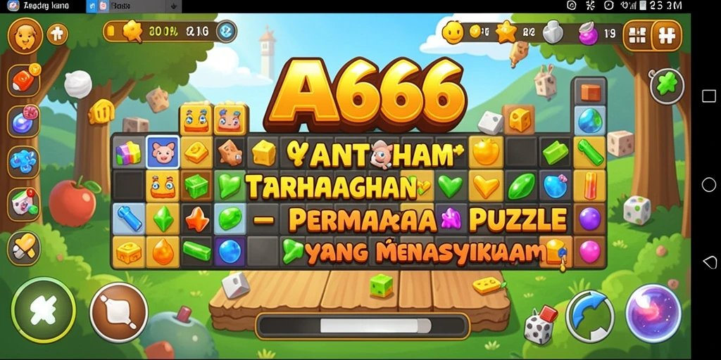 Tampilan gameplay AA666 yang menantang dalam menyelesaikan teka-teki Puzzle.