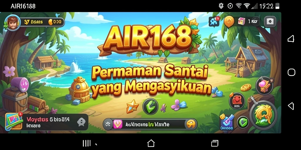 Tampilan gameplay AIR168 yang ceria dan menarik.