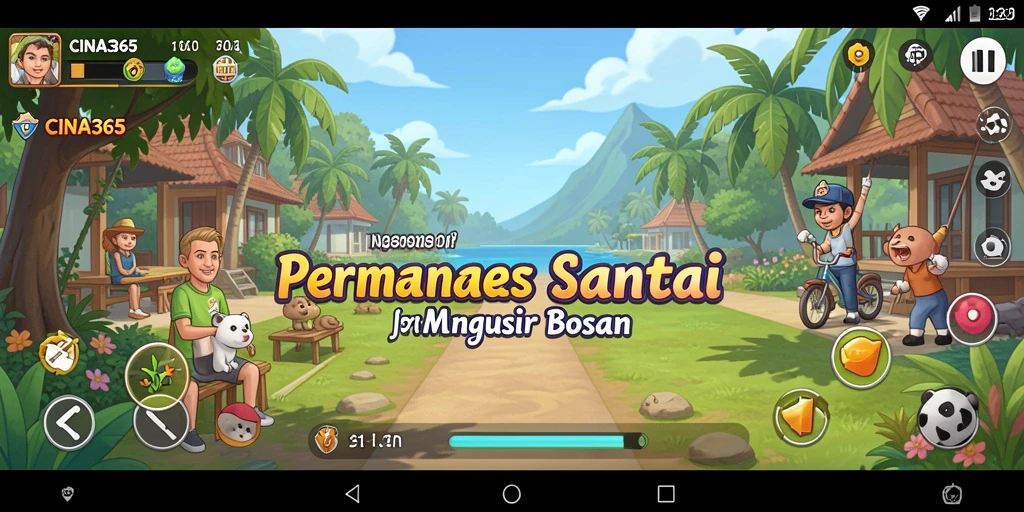 Menampilkan gameplay menyenangkan dalam CINA365 yang penuh warna dan interaktif.