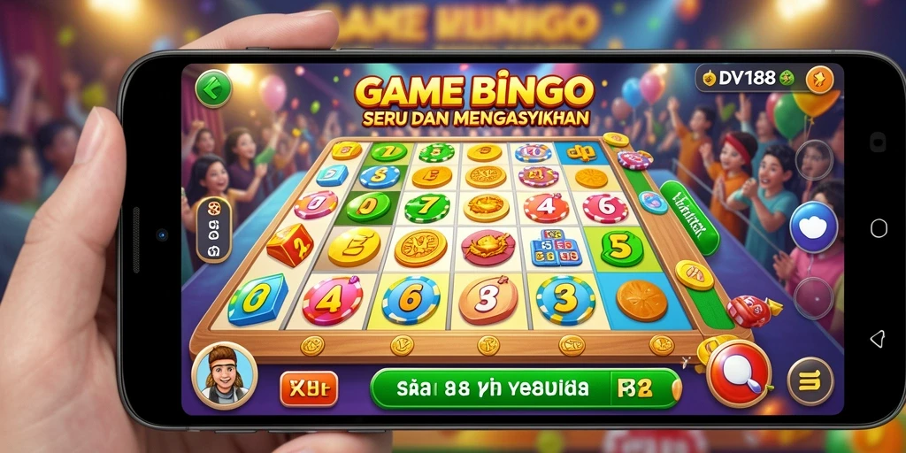 Tampilan gameplay Bingo yang menarik di DV188.