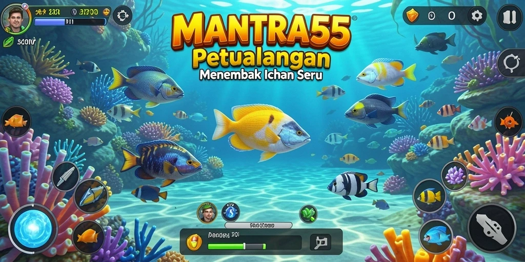 Tampilan visually stunning gameplay Tembak Ikan.