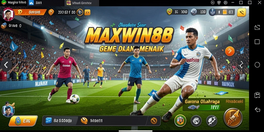 Gambaran gameplay seru di MAXWIN88 dengan aksi olahraga yang menantang.