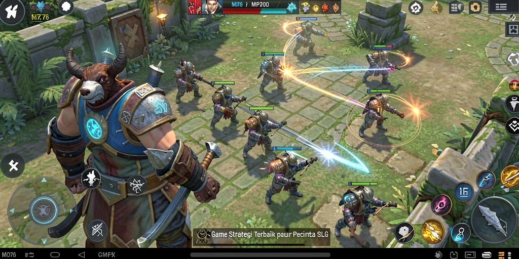 Gameplay MPO76 yang mendebarkan dalam dunia strategi SLG.