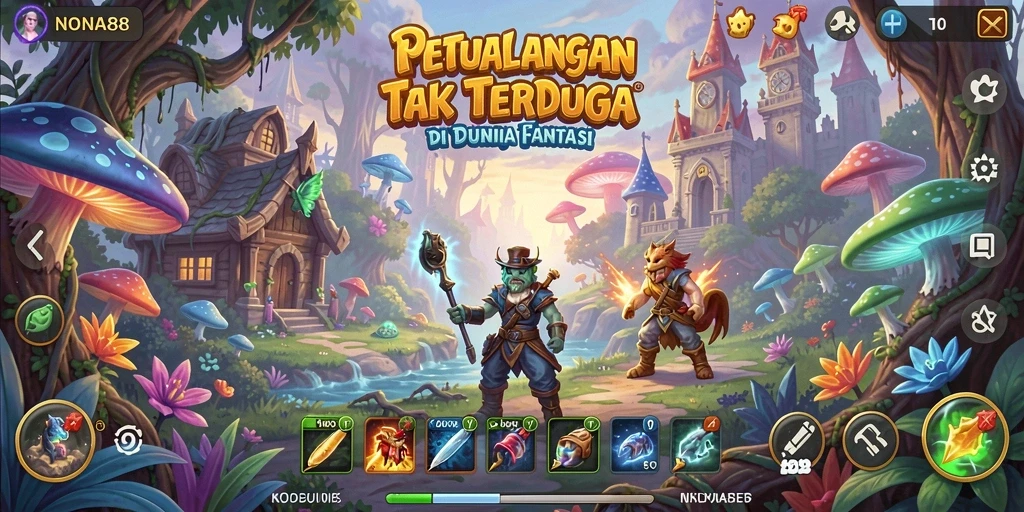 Screenshot NONA88 menampilkan gameplay seru di dunia petualangan yang menakjubkan.
