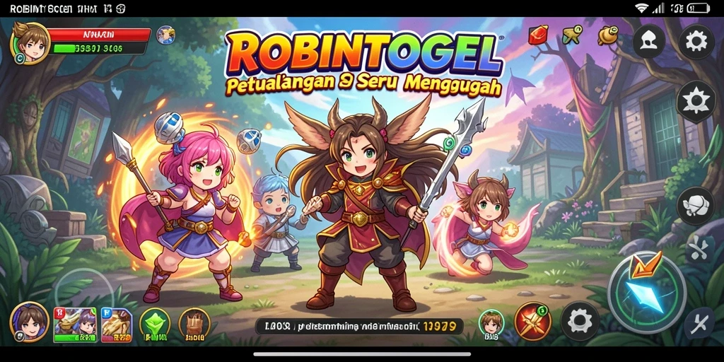 Tampilan gameplay seru dari ROBINTOGEL menampilkan aksi yang menegangkan.