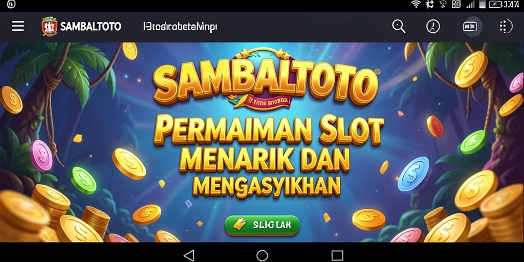 Tampilan menarik dari gameplay SAMBALTOTO dengan berbagai mesin Slot.