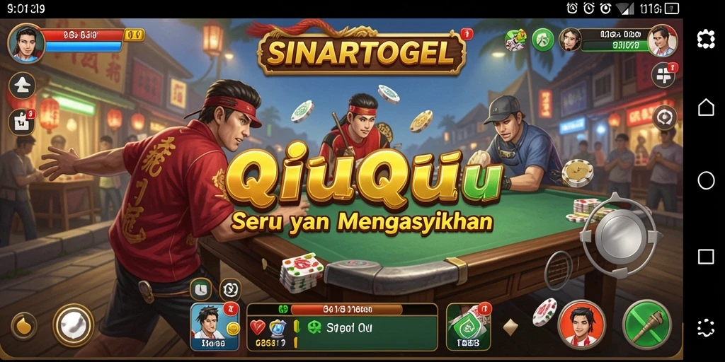 Tampilan gameplay seru dalam SINARTOGEL QiuQiu.