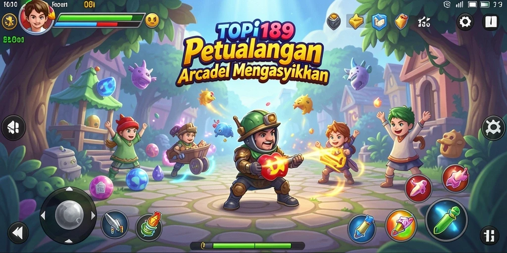 Screenshot gameplay TOPI189 yang menunjukkan aksi seru dalam game Arcade.