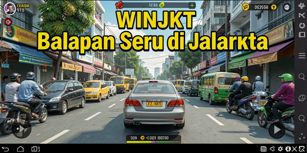 Gameplay seru balapan mobil di <strong>WINJKT</strong> dengan grafik memukau.